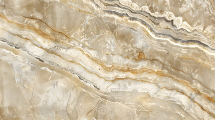 Obraz premium Natural travertine marble texture in warm tones, generative ai