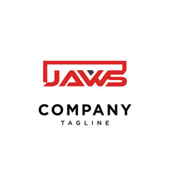 JAWS Wordmark square logo icon vector