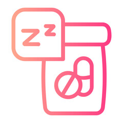 Sleeping Pills gradient icon