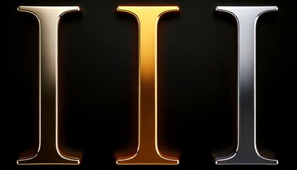 金と銀と銅のローマ数字