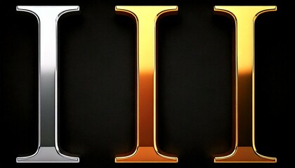 金と銀と銅のローマ数字