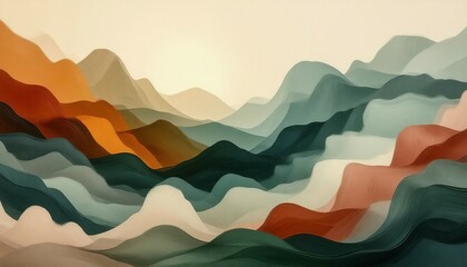 Fototapeta premium Nature's Harmony Abstract Background, Eco-Inspired Design - AI Generated