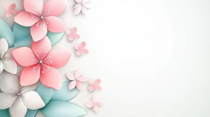 Obraz premium Elegant gradient backdrop with light pastel colors fading into white, perfect for adding personalized text.