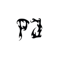 PJ monogram logo design letter text name symbol monochrome logotype alphabet character simple logo