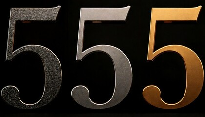 金と銀と銅の数字