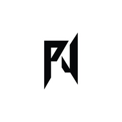 PJ monogram logo design letter text name symbol monochrome logotype alphabet character simple logo