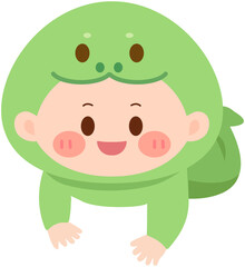 Snake Costume Baby Crawling