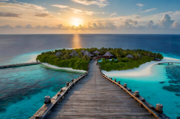 Obraz premium sunset over the sea