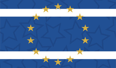 European logo background. European organization logo star circle