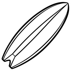 Surfboard Sketch Vector Design