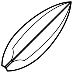 Surfboard Sketch Vector Design