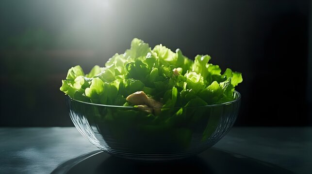 lettuce salad with chicken - Powered by Adobe