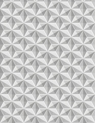 Elegant White and Gray Geometric Hexagonal Seamless Pattern