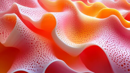 Fototapeta premium Abstract Pink and Orange Wave Texture Background
