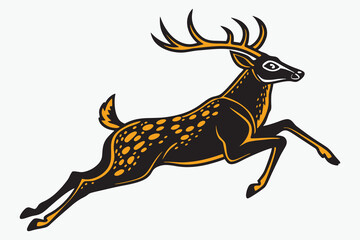 Capturing the Joy of a Jumping Deer A.eps