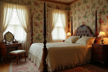 Retro and Vintage Aesthetics theme bedroom