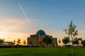 The medieval mausoleum of Khoja Akhmet Yassaui in the Kazakh city of Turkestan - the heart of the Turkic world