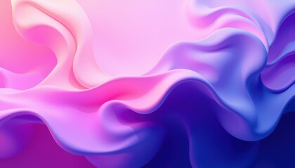 Obraz premium Abstract Pink and Purple Fluid Wave Design