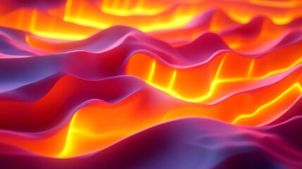 Obraz premium Abstract Glowing Wave Pattern Background