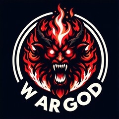 war god head tattoo