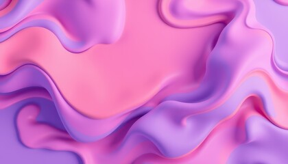 Obraz premium Abstract Pink and Purple Fluid Wave Design