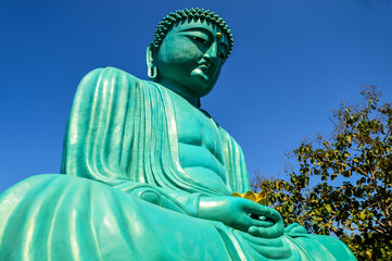 Fototapeta premium Daibutsu or Great Buddha in Puttakaset, Mae Wang Chiangmai, Northern Thailand