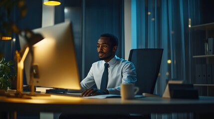 Modern Office with Professional Managing Inquiries