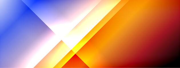 Dynamic shadow lines with gradient colors geometric background