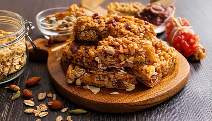 Fototapeta premium Granola with nuts