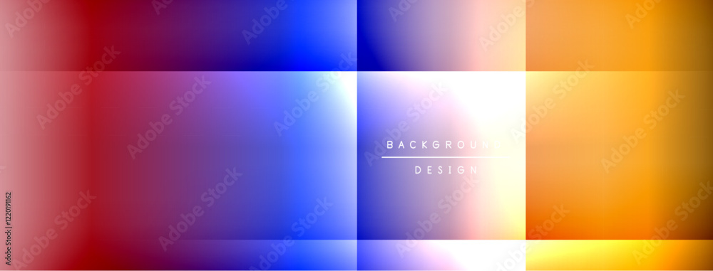 Aufkleber Dynamic shadow lines with gradient colors geometric background