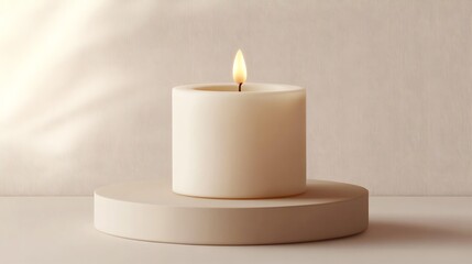 Serene Candlelight: A Moment of Tranquility