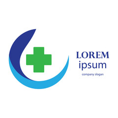 Obraz premium hospital and health clinic logo design