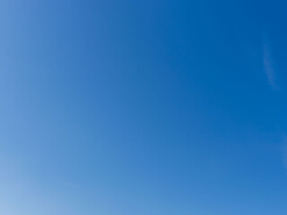 何もない冬空の青空グラデーション02