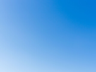 何もない冬空の青空グラデーション04