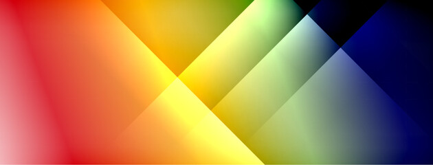 Colorful gradient with lines made of shadow and light. Creative background