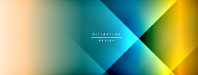 Fototapeta premium Dynamic shadow lines with gradient colors geometric background