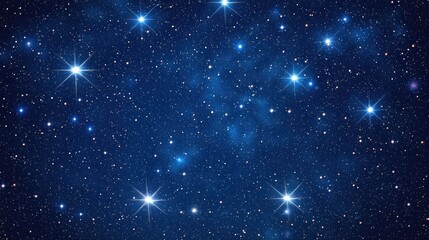 Obraz premium Starry Night Sky with Deep Blue Hues