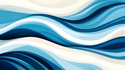 Abstract blue waves background, fluid design, ocean-like texture, website banner