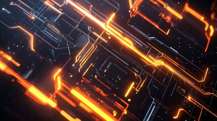 futuristic background featuring glowing technology lines and light effects, embodying a sense of progress and innovation