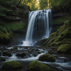 Obraz premium What are the different ways a waterfall could be captured in a photograph?