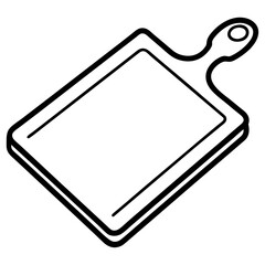 Classic Cutting Board Outline Vector