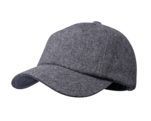 チャコールグレーのベースボールキャップ