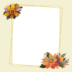 flower vintage frame