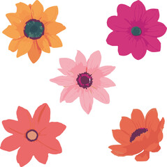 Flowers vector pack