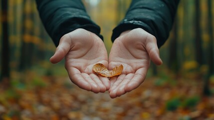 Gentle Hands Holding a Single