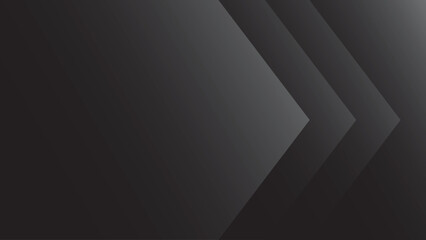 soft black gradient background with two white arrow shaped accents on the right side.