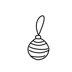 Christmas doodle icons vector