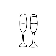 Christmas doodle icons vector