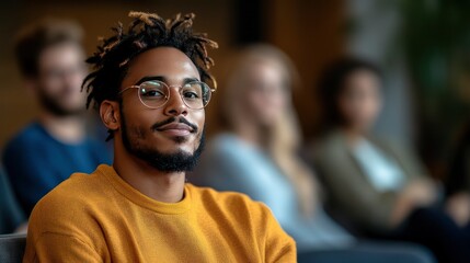 Obraz premium Confident Young Black Man
