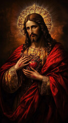 イエス・キリストの聖心。神の慈悲